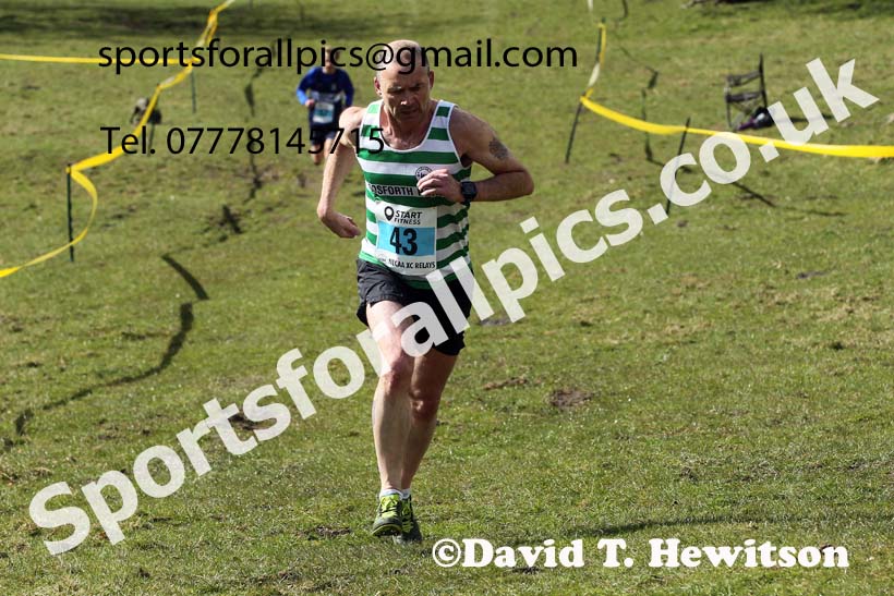 Masters men 2021 NECAA Cross Country Relays, Thornley Farm, Peterlee, Saturday, April 10th. Photo: David T. Hewitson/Sports for All Pics